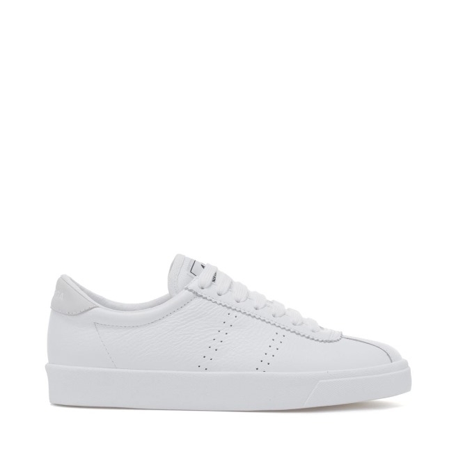 Superga 2843 Club S Comfort Couro Totalmente Branco-branco