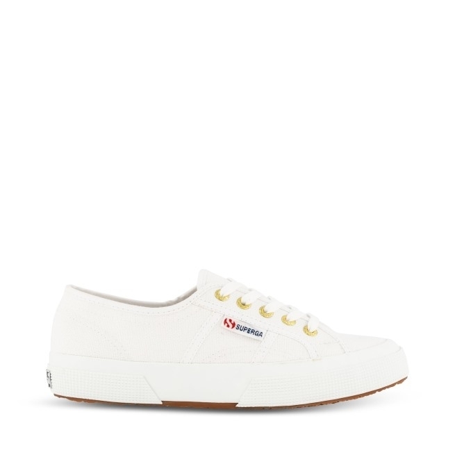 Superga 2750 Cotu Classic Branco-ouro-branco-ouro Amarelo