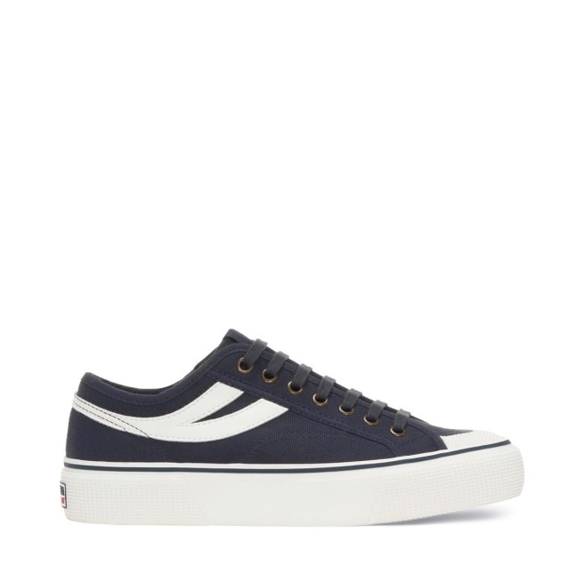Superga 2750 Panatta 3.0 Azul Cinza Dk-white