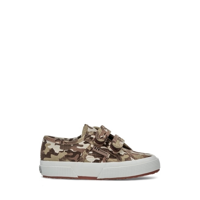 Cintas Infantis Superga 2750 Camuflagem Ripstop Bege Cru Camuflagem