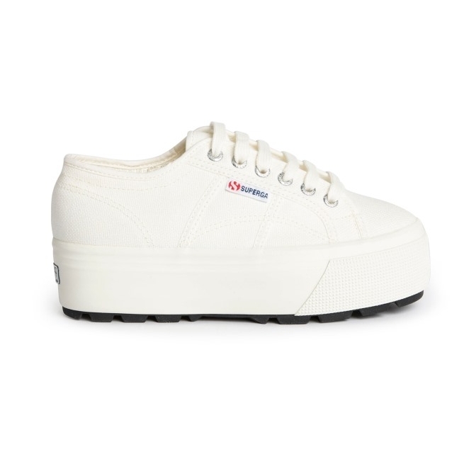 Superga 2790 Tanque Branco-preto