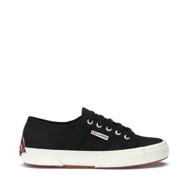 Superga 2750 Logotipo Multicolor Preto-vermelho Lábios-preto