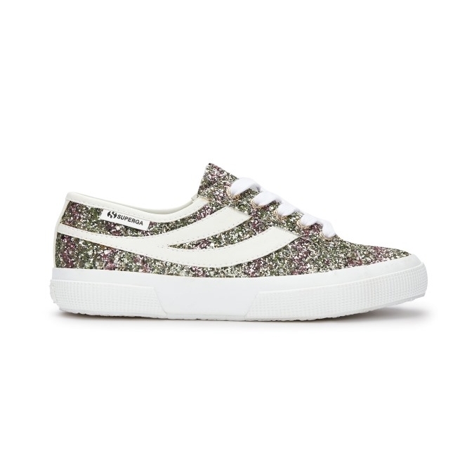 Superga 2953-glitterw Platinum-white