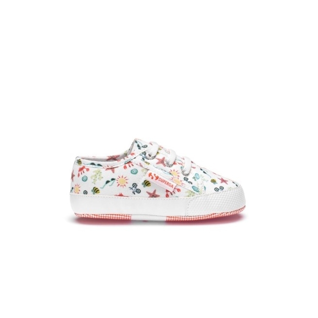 Superga 4006 Baby Prints Seastar Branco Multicolorido