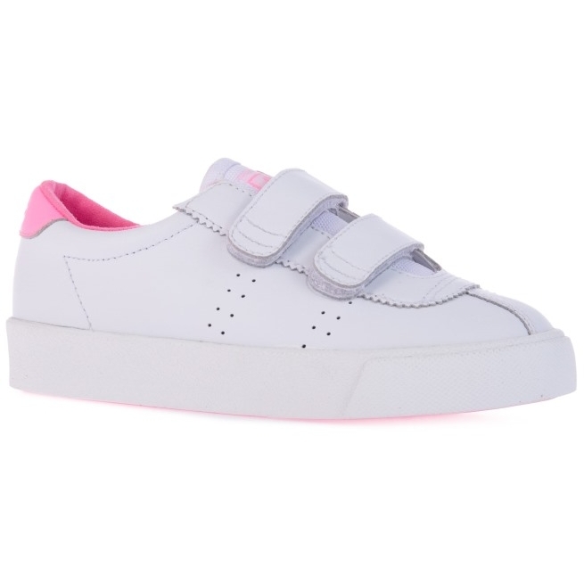 Superga 2843 Kids Club S Straps Ação Algodão Doce Branco