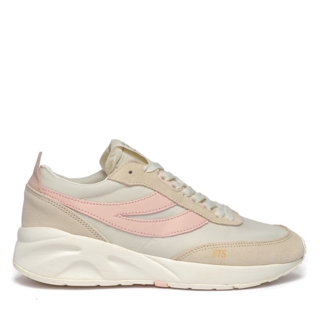 Superga 4089 Training 9ts Slim Branco Avroio-rosa Cinza-bege Lt