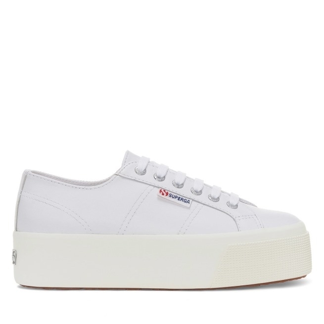 Superga 2790 Nappa óptico Branco-prata-f Avorio