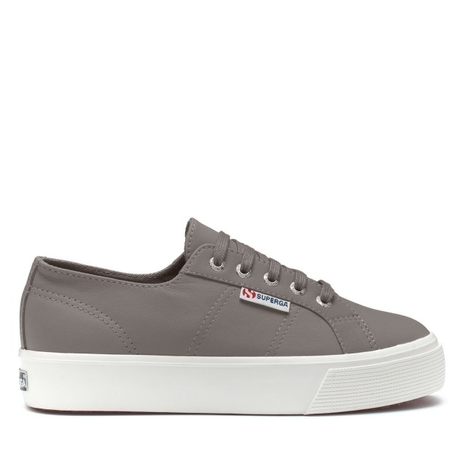 Superga 2730 Nappa Cinza Azulado-f Avorio