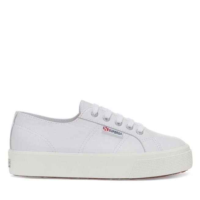 Superga 2730 Nappa óptico Branco-prata-f Avorio