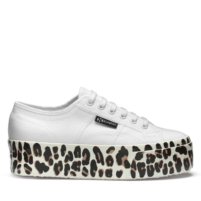 Superga 2790 Light Leopard Foxing Print Branco Avorio-f Lt Bege Leopardo
