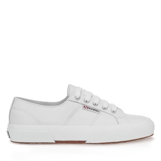 Superga 2750 Nappa Lea Branco óptico