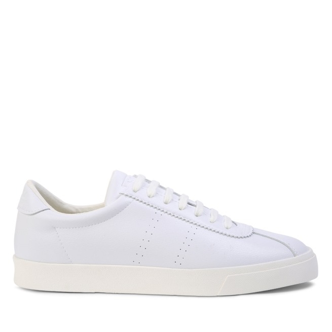 Superga 2843 Club S Couro Vegan Branco-branco Avorio
