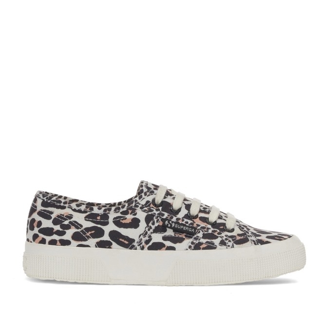 Superga 2750 Light Leopard Print Lt Bege Leopard-f Avorio