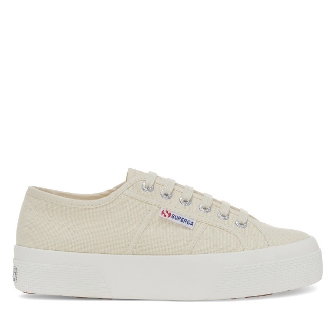 Superga 2740 Plataforma Bege Lt Eggshell-f Avorio