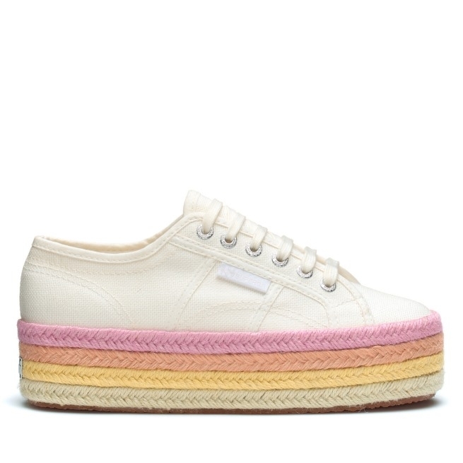 Superga 2790 Corda Multicor Branca Avorio-candy Multicor