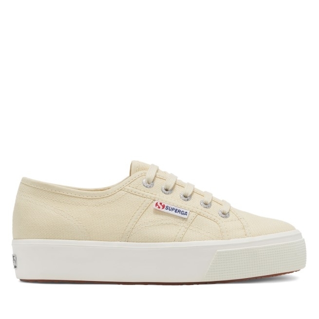 Superga 2730 Mid Platform Bege Lt Eggshell-f Avorio