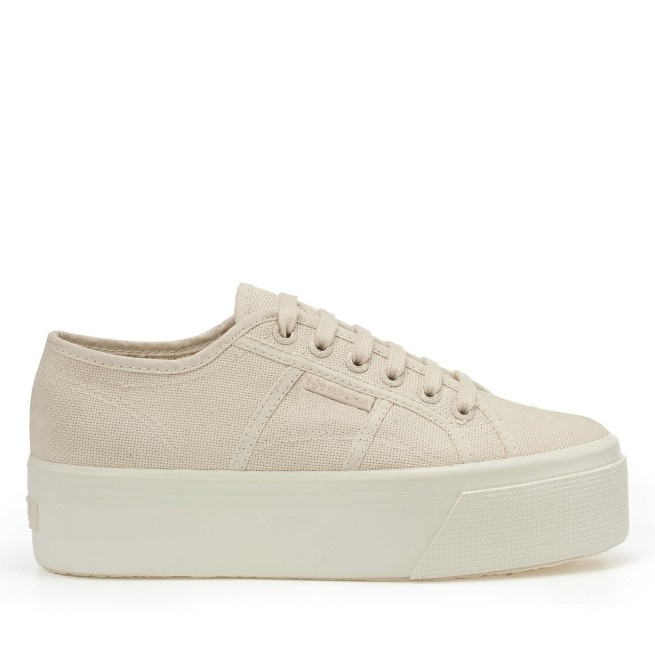 Superga 2790 Brilhante Goma Bege Cru Total-brilhante Avorio