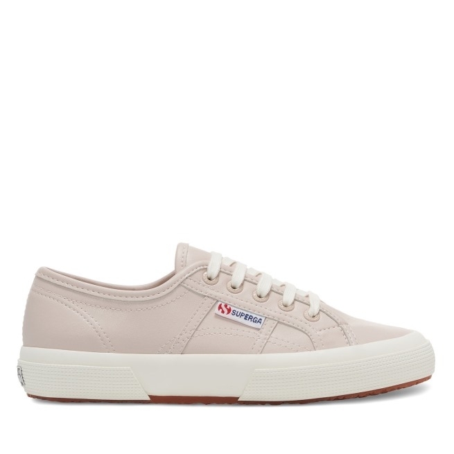Superga 2750 Couro Vegan Rosa Amêndoa-f Avorio