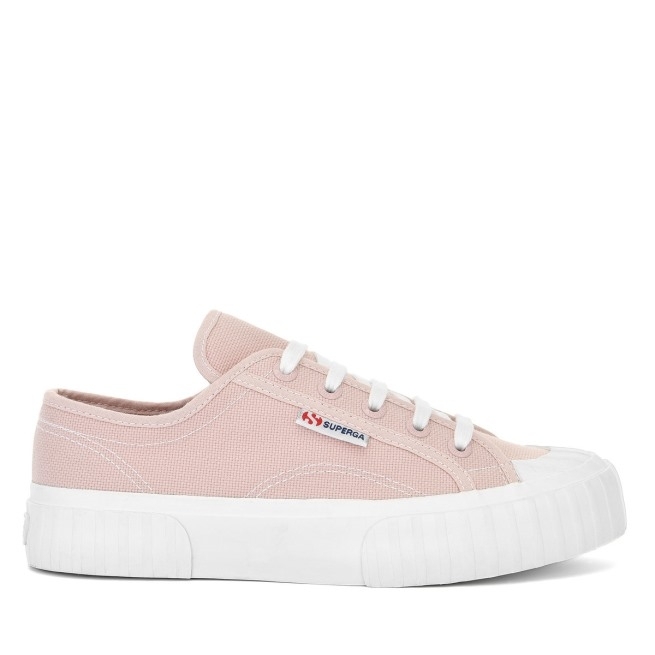 Superga 2630 Cotu Rosa Pele Branca Avorio