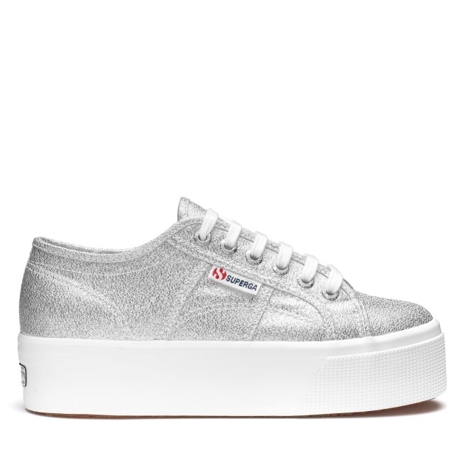Superga 2790 Lame Cinza Prateado