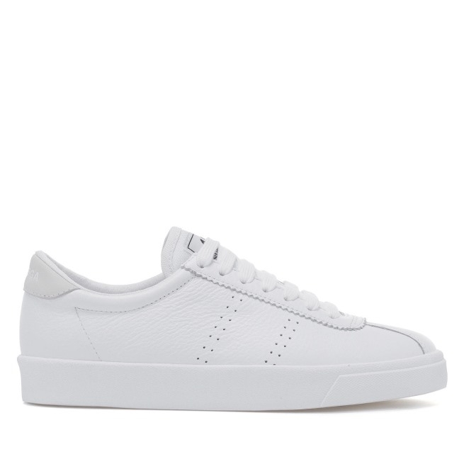 Superga 2843 Club S Comfort Couro Branco Completo