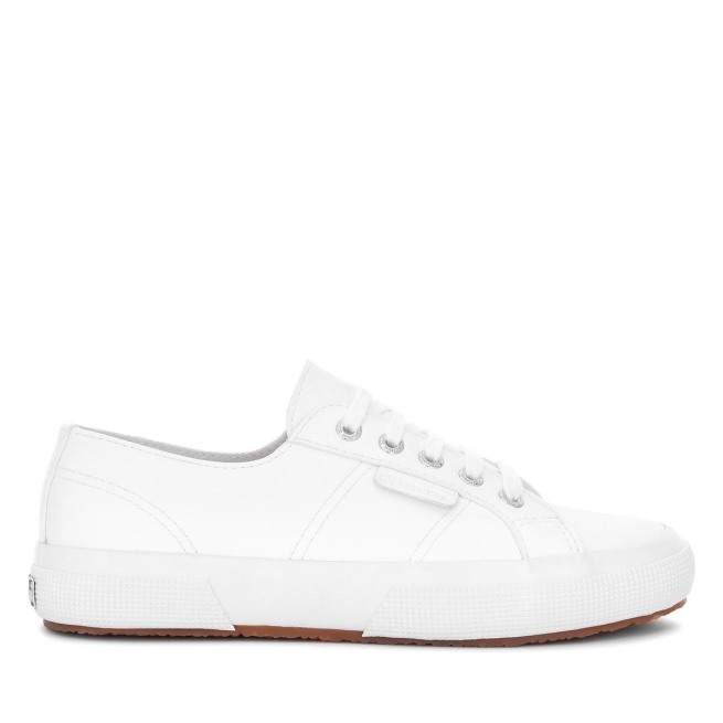 Superga 2750 Couro à Base De Milho Branco