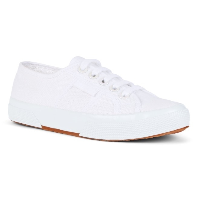 Superga 2750 Cotu Ilhós Grandes Branco-branco Irid