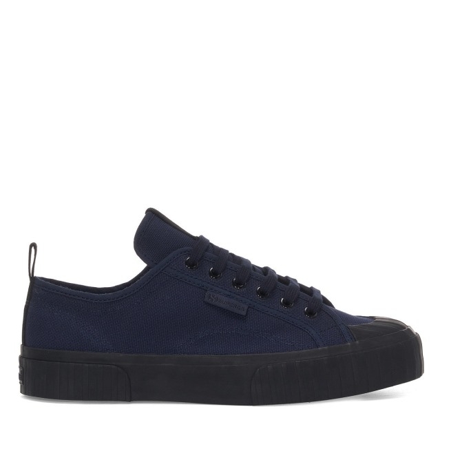 Superga 2630 Fita Listrada Preto Marinho