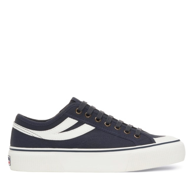 Superga 2750 Panatta 3.0 Azul Cinza Dk Branco Avorio