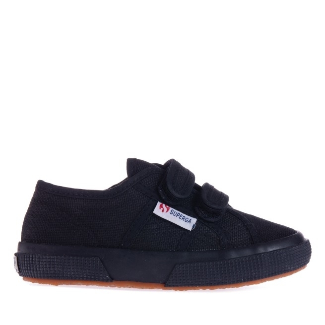 Superga 2750 Jstrap Classic Kids Full Black