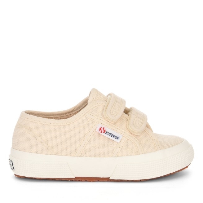 Superga 2750 Jstrap Classic Kids Bege Raw-f Avorio