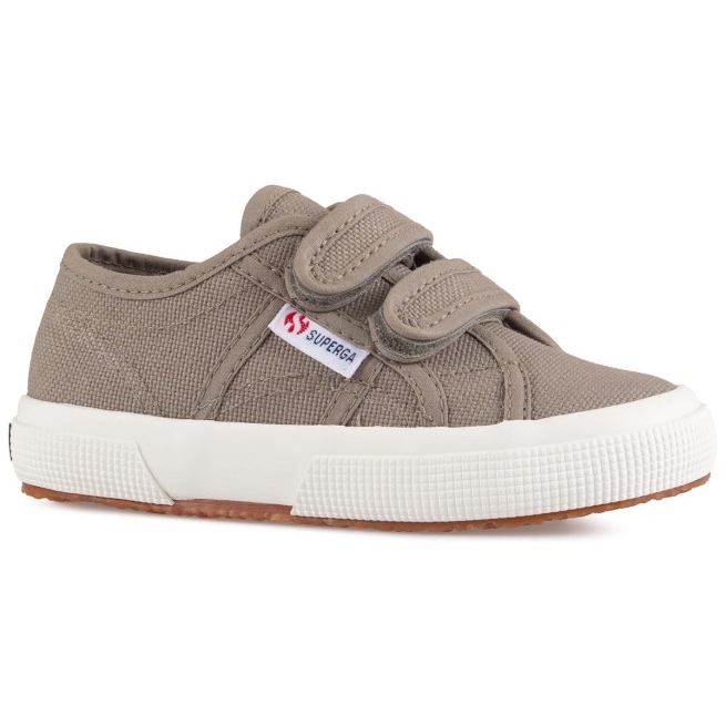 Superga 2750 Jstrap Classic Kids Green Safari-f Avorio