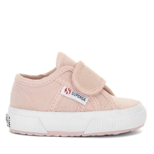 Superga 2750 Bstrap Rosa Bebê Skin-f Avorio