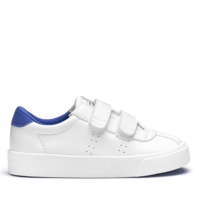 Superga 2843 Kids Club S Vegan Branco-azul Frio