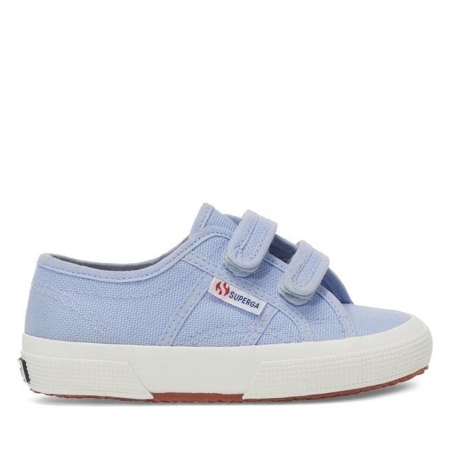 Superga 2750 Jstrap Classic Kids Violeta Lt-f Avorio