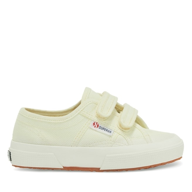 Superga 2750 Jstrap Classic Kids Verde Lt-f Avorio