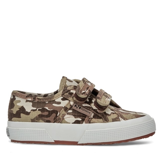 2750 Cintas Infantis Camo Ripstop Bege Cru Camuflagem Superga